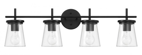 Connell 4 Light Vanity in Flat Black (20|60404-FB)