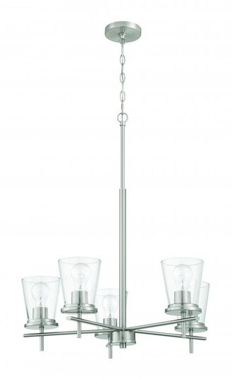 Connell 5 Light Chandelier in Brushed Polished Nickel (20|60425-BNK)