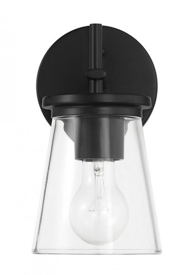 Connell 1 Light Wall Sconce in Flat Black (20|60401-FB)