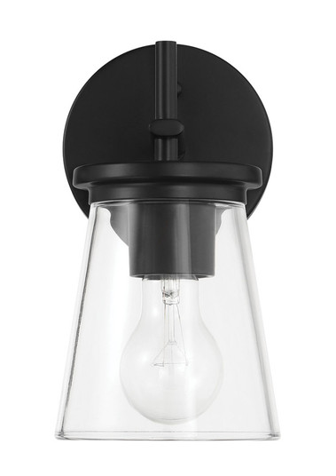 Connell 1 Light Wall Sconce in Flat Black (20|60401-FB)