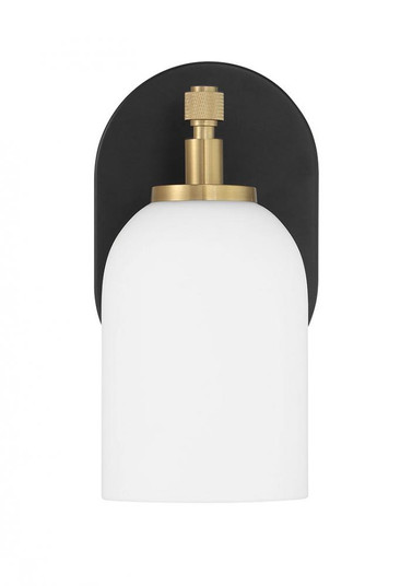 Council 1 Light Wall Sconce in Flat Black/Satin Brass (20|60301-FBSB)