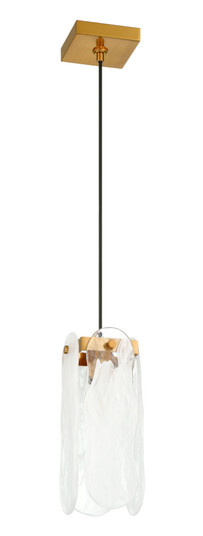 Angela 1 Light Pendant in Satin Brass (20|59991-SB)