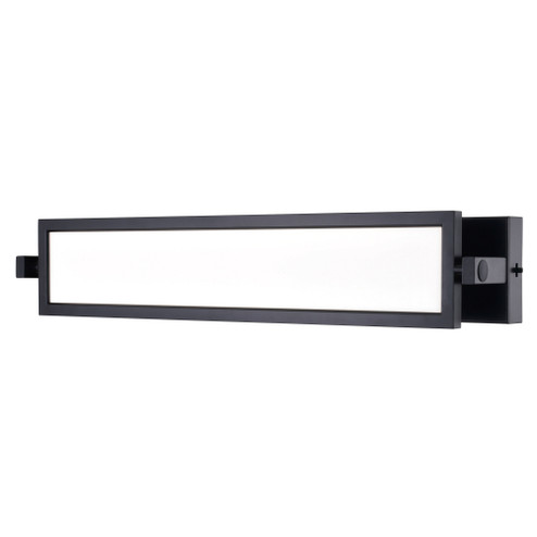 Fremont 27 in. Integrated LED Black Bathroom Vanity Wall Light with Rotating Light (51|W0497)