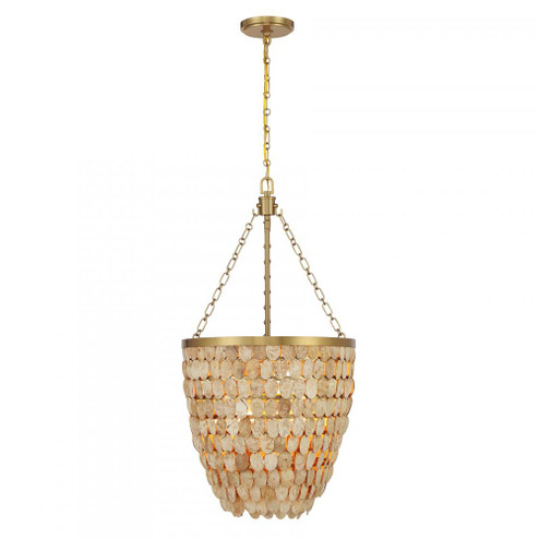Catalan 4-Light Pendant in Warm Brass by Breegan Jane (128|7-7560-4-322)