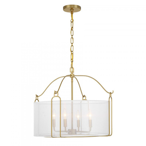Ashlay 4-Light Pendant in Warm Brass (128|7-1693-4-322)
