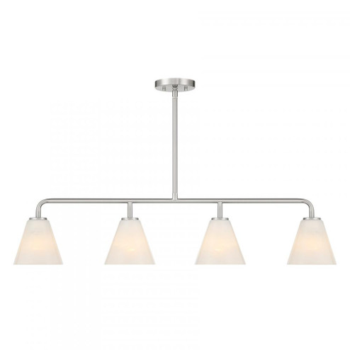 Blair 4-Light Linear Chandelier in Satin Nickel (128|1-4014-4-SN)