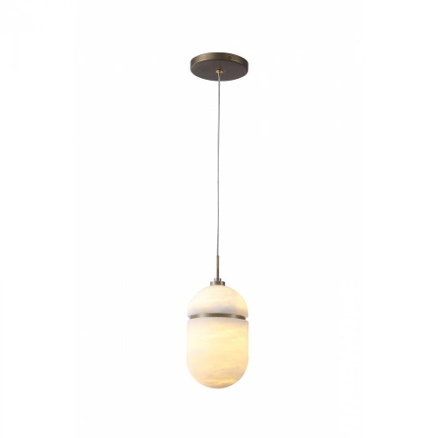 Sedona 1 Light Oval Pendant In Alabaster (4450|HF2901-AB)