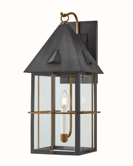 Toby Exterior Wall Sconce (52|B6623-PBR/GRA)