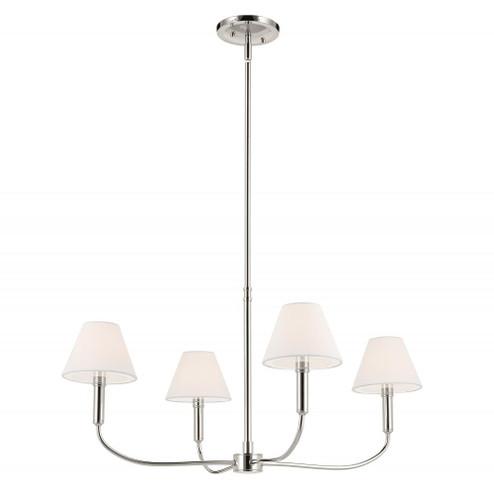 Eadie 30.75 Inch 4 Light Chandelier in Polished Nickel (10687|52766PN)