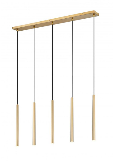 5 Light Linear Chandelier (276|919MP24-5L-MGLD-LED)