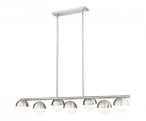 7 Light Linear Chandelier (276|7517-7L-BN)