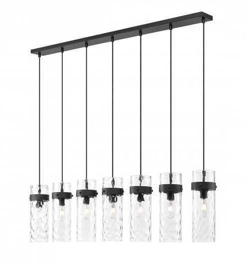 7 Light Linear Chandelier (276|7002P5-7L-MB)