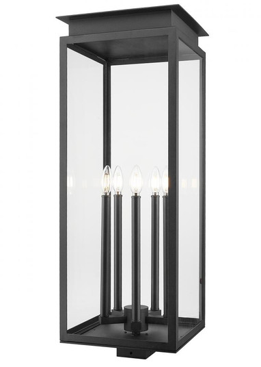 5 Light Outdoor Post Mount Fixture (276|5018PHXLS-BK)