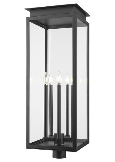 5 Light Outdoor Post Mount Fixture (276|5018PHXLR-BK)