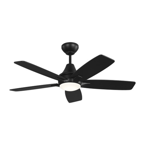 Lowden 44 LED Ceiling Fan in Midnight Blk W/ Midnight Blk/American Walnut Reversible Blades & Lt Kit (38|5LWDR44MBKD)