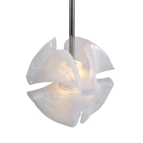 Golden Lighting Glacier Integrated LED Pendant in Polished Nickel (36|9608-2P PN)