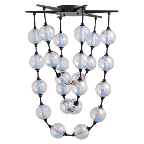 Golden Lighting Pearla Integrated LED 35in Pendant in Matte Black (36|9013-34 BLK)