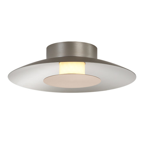 Yep by Golden Lighting Luma Integrated LED Flush Mount in Sand Nickel and French Gold shade (36|6400-FM12 SAN-FRG)