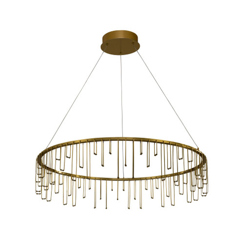 Golden Lighting Lucerna Integrated LED 32in Chandelier in Stainless Steel Gold (36|5461-32 SSG)