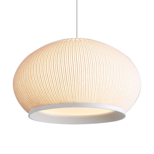 Golden Lighting Tela Integrated LED 11in Pendant in Sand Yellow (36|4017-11 SNY)