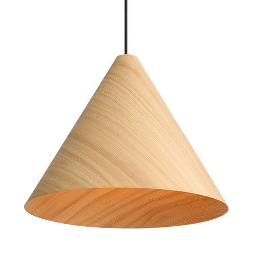 Golden Lighting Conique 2-light Pendant in Light Walnut (36|3988-18 LWA)