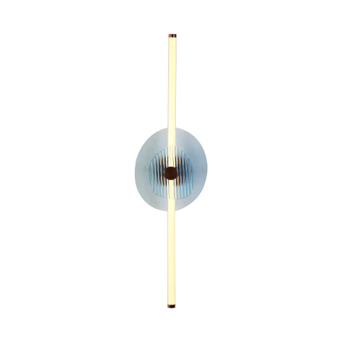 Yep by Golden Lighting Colorella LED Wall Sconce in Rose Gold with Blue and Blue Glass (36|3882-39 RG BL-RB)