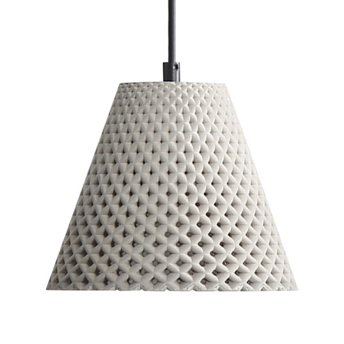 Golden Lighting Clarus 8in Integrated LED Pendant in Grey Cement (36|2419-8 GCT)