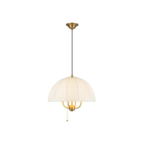 Crosby 18-in Brushed Gold Socket Pendant (7713|PD661418BG)