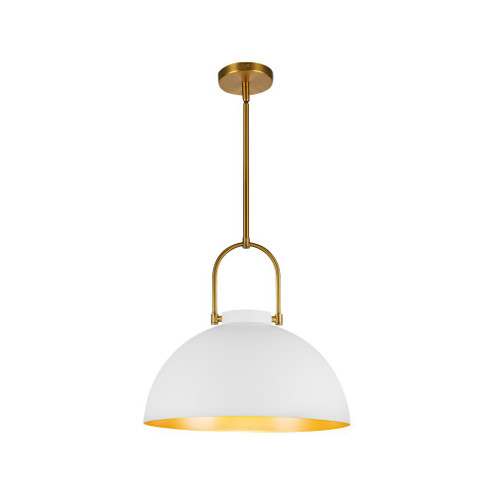 Harper 16-in White Socket Pendant (7713|PD504016WH)