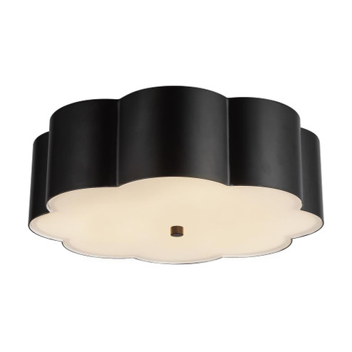Blossom 14-in Matte Black Socket Flush Mount (7713|FM603314MB)