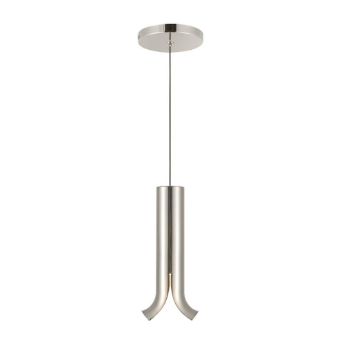 Husk 9-in Polished Nickel Dimmable LED Pendant (461|PD89709-PN)