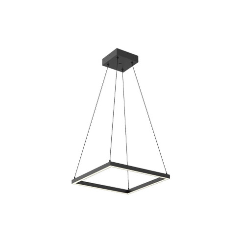 Piazza 18-in Black LED Pendant (461|PD88118-BK-UNV-010)