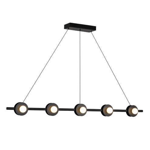 Elixir 48-in Black LED Linear Pendant (461|LP15548-BK-UNV)
