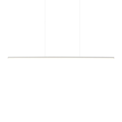 Chute 47-in White Dimmable LED Linear Pendant (461|LP14947-WH-UNV)