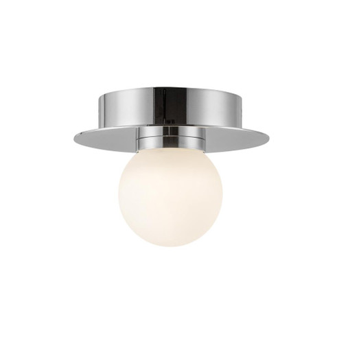 Elixir 6-in Chrome Dimmable LED Flush Mount (461|FM15506-CH-UNV)