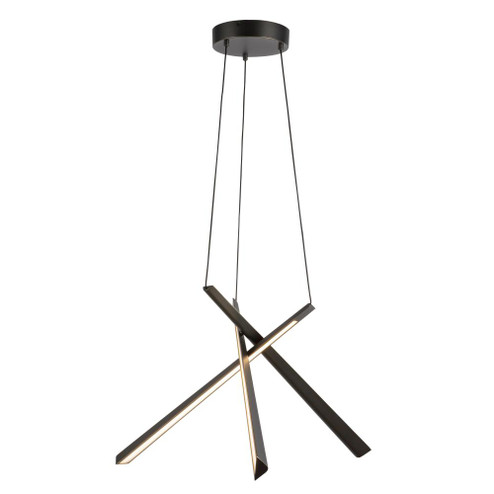 Lex 27-in Urban Bronze LED Chandelier (461|CH68127-UB-UNV)