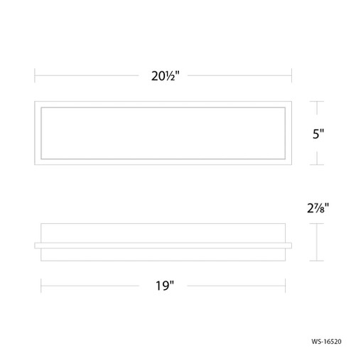 ICE BAR 20IN BATH SCONCE 4CCT (3612|WS-16520-40-BN)
