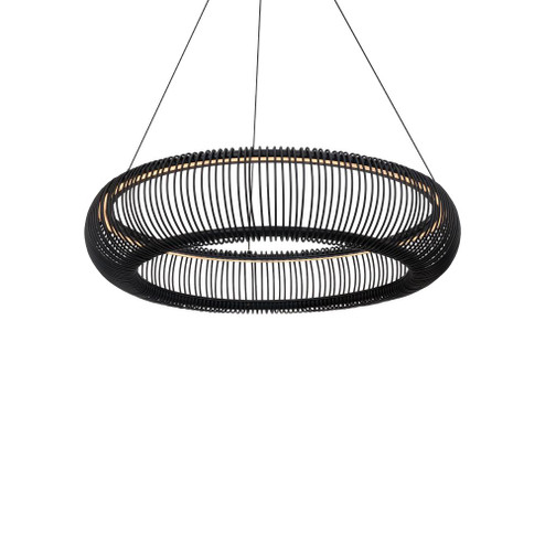 LUTE 28IN INDOOR PENDANT 4CCT 3000K (3612|PD-80528-30-BK)