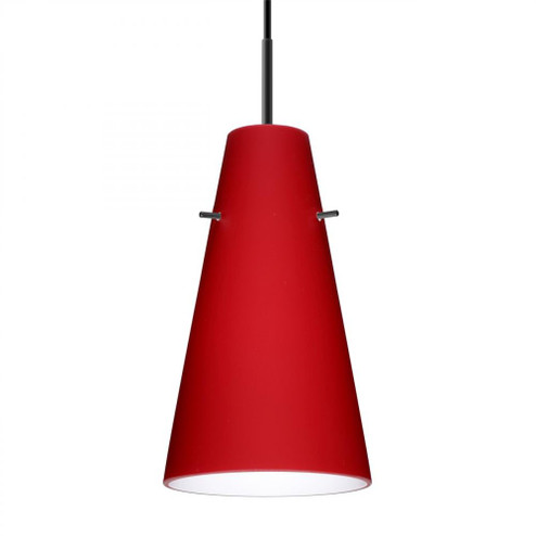 Besa Cierro Pendant For Multiport Canopy Black Ruby Matte 1x100W Medium Base (127|J-4124RM-BK)