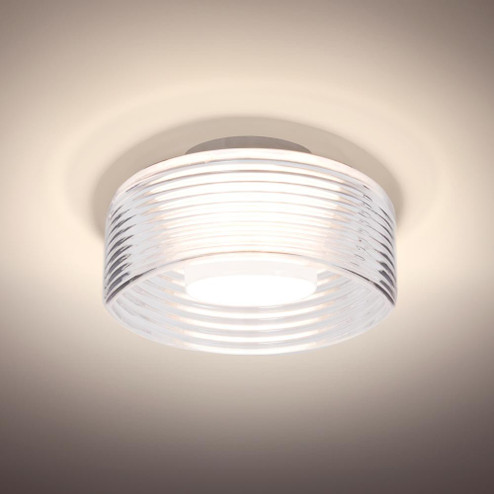 Belu Ceiling, Clear Shade, Satin Nickel Finish, 1x5W LED (127|BELUCLC-LED-SN)