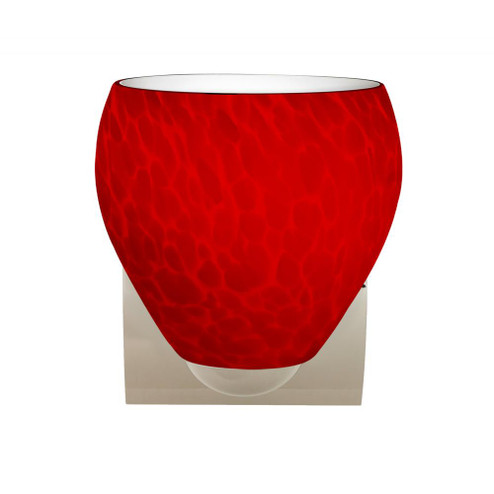 Besa Wall Bolla Chrome Red Cloud 1x60W Medium Base (127|1WZ-4122RC-CR)