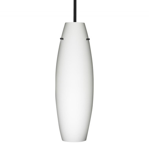 Besa Stem Pendant Suzi 18 Black Opal Matte 1x150W Medium Base A21 (127|1TT-412707-BK)