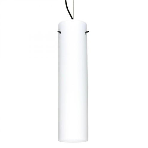 Besa Stilo 16 Pendant Opal Matte Black 1x100W Medium Base (127|1KX-722407-BK)