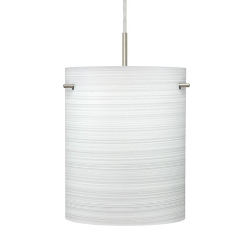 Besa Tamburo 8 Pendant Chalk Satin Nickel 1x11W LED (127|1JT-4006KR-LED-SN)