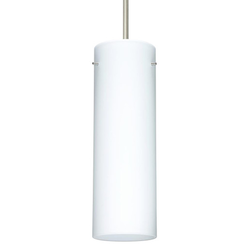 Besa Stilo 9 LED Pendant Opal Matte Satin Nickel 1x9W LED (127|1JC-493007-LED-SN)