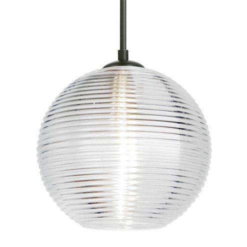 Besa Kristall 8 Pendant Black Clear 1x75W Medium Base (127|1JC-461600-BK)