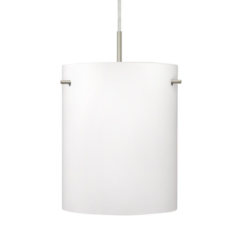 Besa Tamburo 8 Pendant Opal Matte Satin Nickel 1x11W LED (127|1JC-400607-LED-SN)