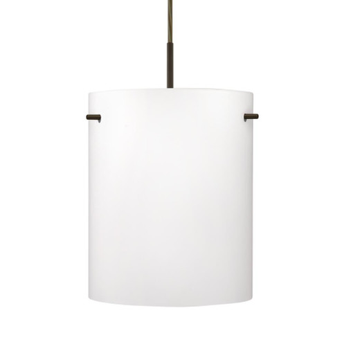 Besa Pendant Tamburo 8 Bronze Opal Matte 1x100W Medium Base (127|1JC-400607-BR)