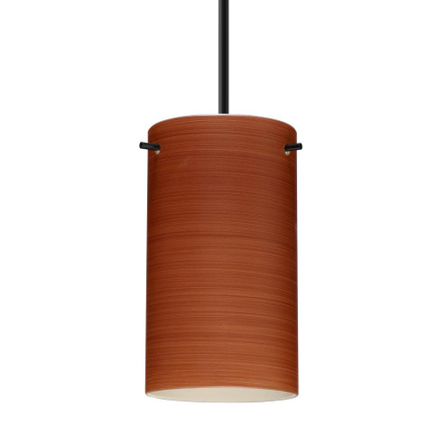 Besa Stilo 7 Pendant Black Cherry 1x40W B10 Med (127|1BC-4404CH-MED-BK)