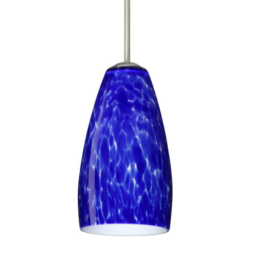 Besa Chrissy Pendant Satin Nickel Blue Cloud 1x9W LED (127|1BC-150986-LED-SN)